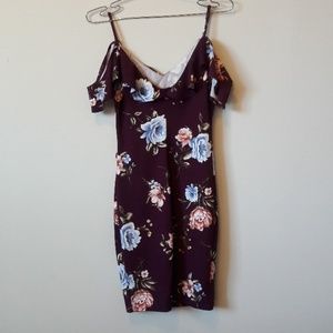 Flower printed dress